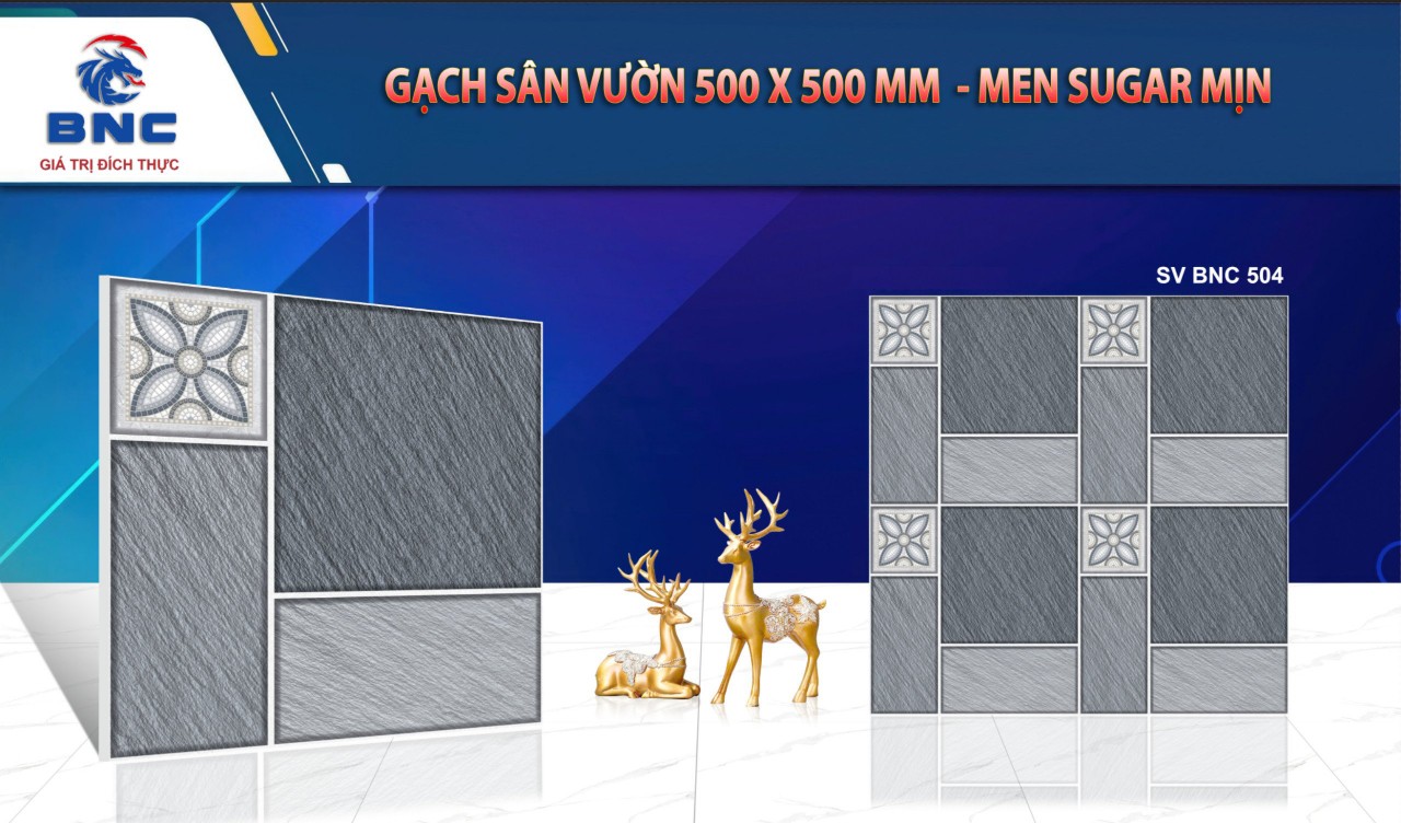 Gạch 50x50mm men sugar mịn , BNC504
