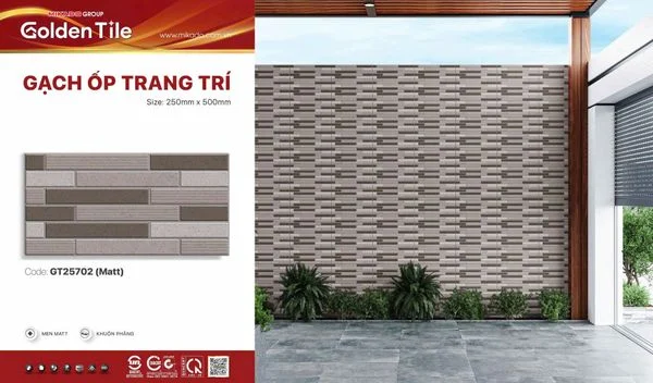 Gạch ốp 25x50mm trang trí GT25702