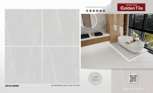 Gạch 80x80mm men mờ , GP18.780MF