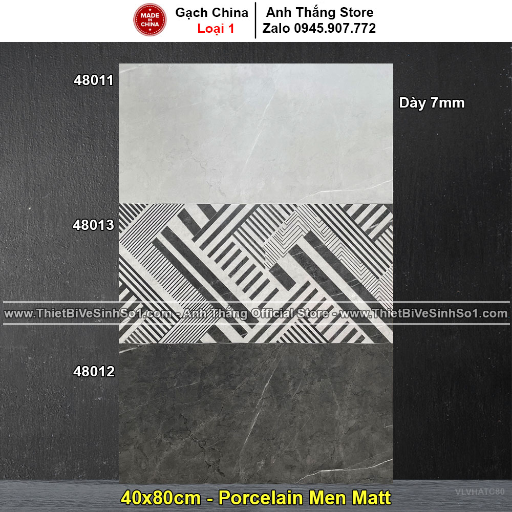 Gạch 40x80mm xương semi , 48011-13-12