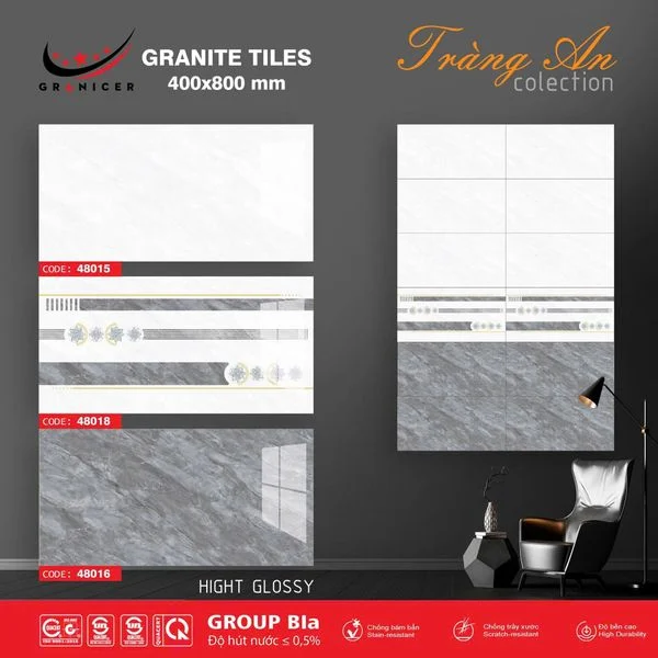 Gạch 40x80mm xương semi , 48015-18-16