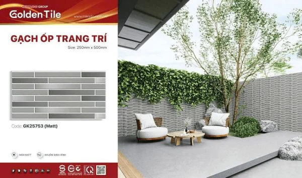 Gạch ốp 25x50mm trang trí GK25753